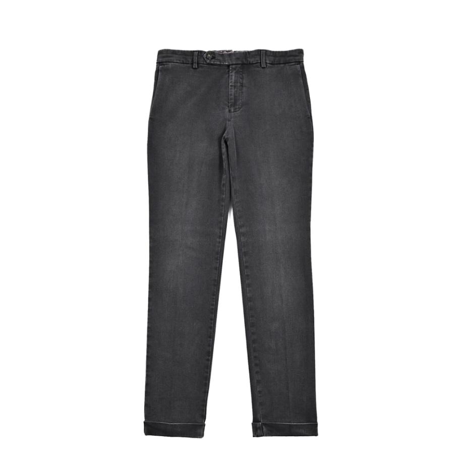BERWICH ベルウィッチ / YRETRO LONG ストレッチコットン ノータックデニムスラックス デニスラ ブラック / セール対象 | BERWICH | 01