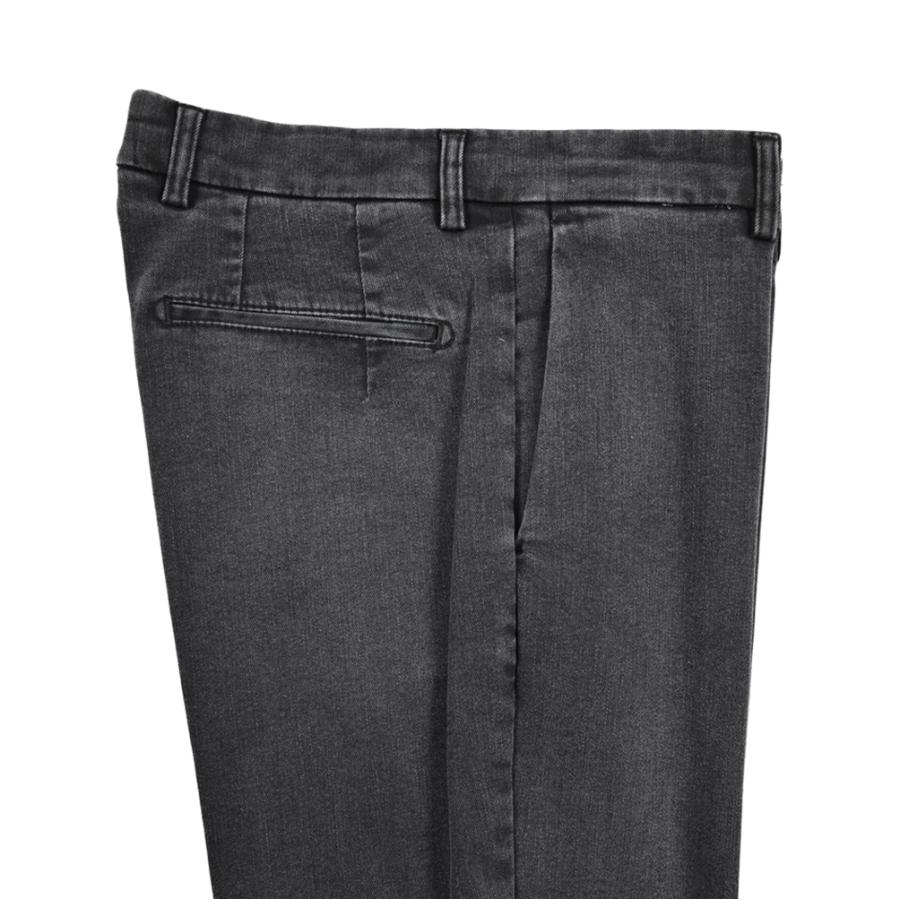 BERWICH ベルウィッチ / YRETRO LONG ストレッチコットン ノータックデニムスラックス デニスラ ブラック / セール対象 | BERWICH | 07