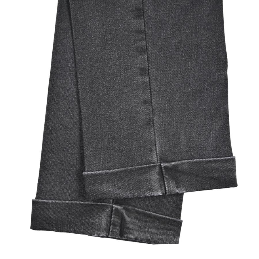 BERWICH ベルウィッチ / YRETRO LONG ストレッチコットン ノータックデニムスラックス デニスラ ブラック / セール対象 | BERWICH | 08