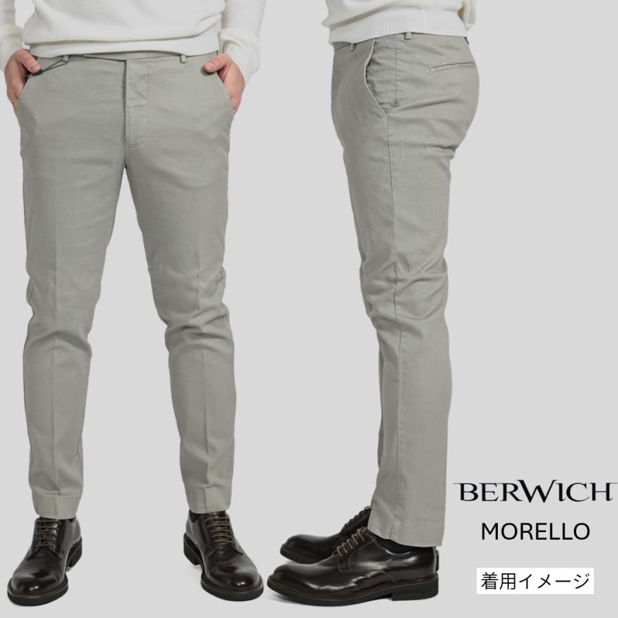 BERWICH ベルウィッチ / MORELLO ELAX-GD イージースラックス ノータック パンツ ストレッチ コットン オフホワイト / セール | BERWICH | 13
