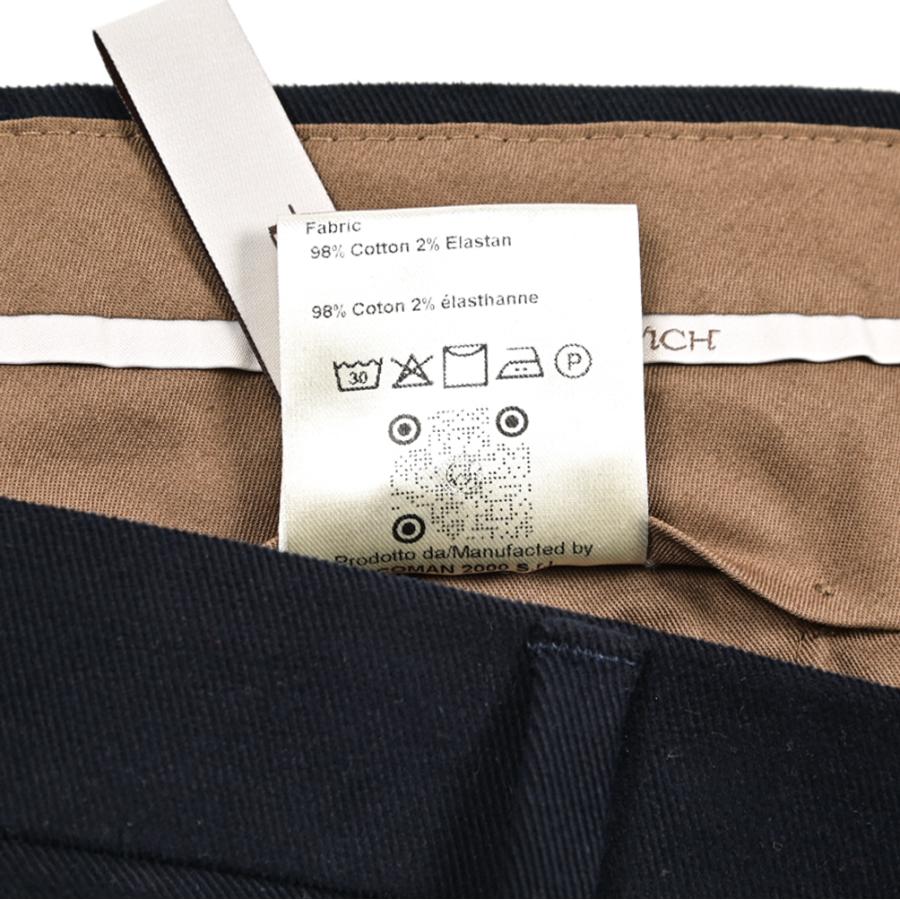 BERWICH ベルウィッチ / MORELLO コットンスラックス ノータック パンツ ストレッチ コットン ネイビー / セール対象 | BERWICH | 11