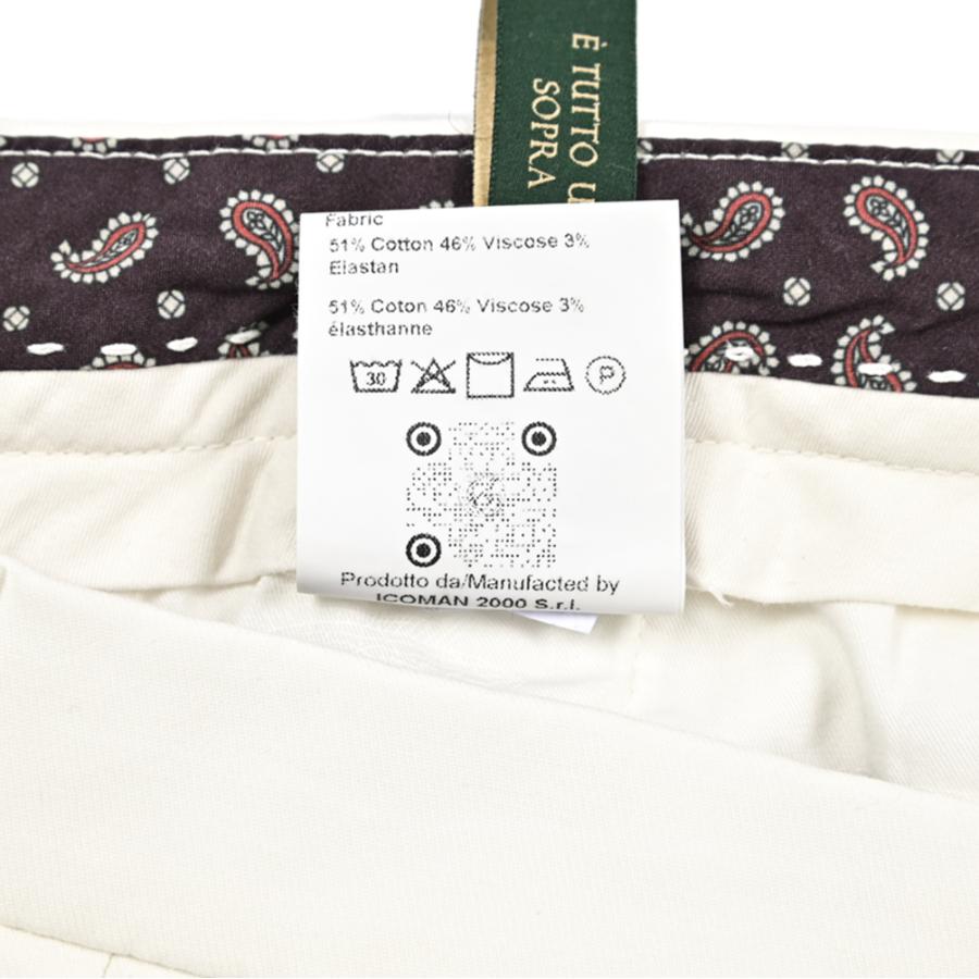 BERWICH ベルウィッチ / YRETRO LONG-GD ビスコース混コットン ノータックストレッチパンツ ホワイト / セール対象 | BERWICH | 11