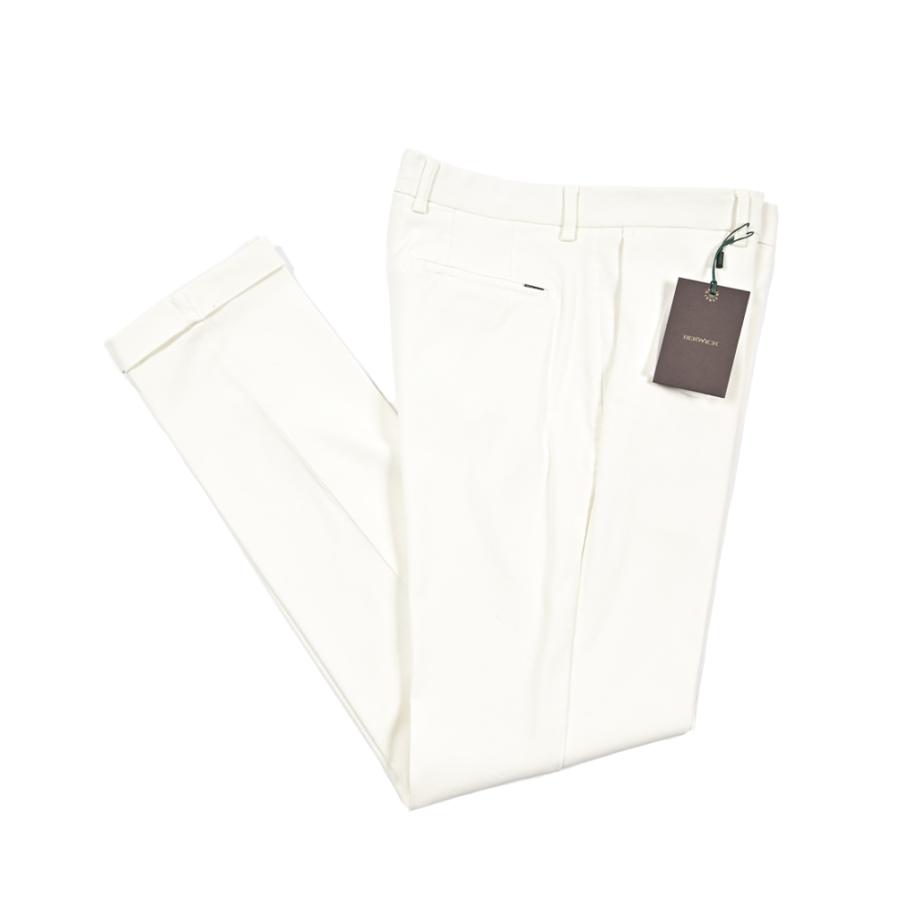 BERWICH ベルウィッチ / YRETRO LONG-GD ビスコース混コットン ノータックストレッチパンツ ホワイト / セール対象 | BERWICH | 12