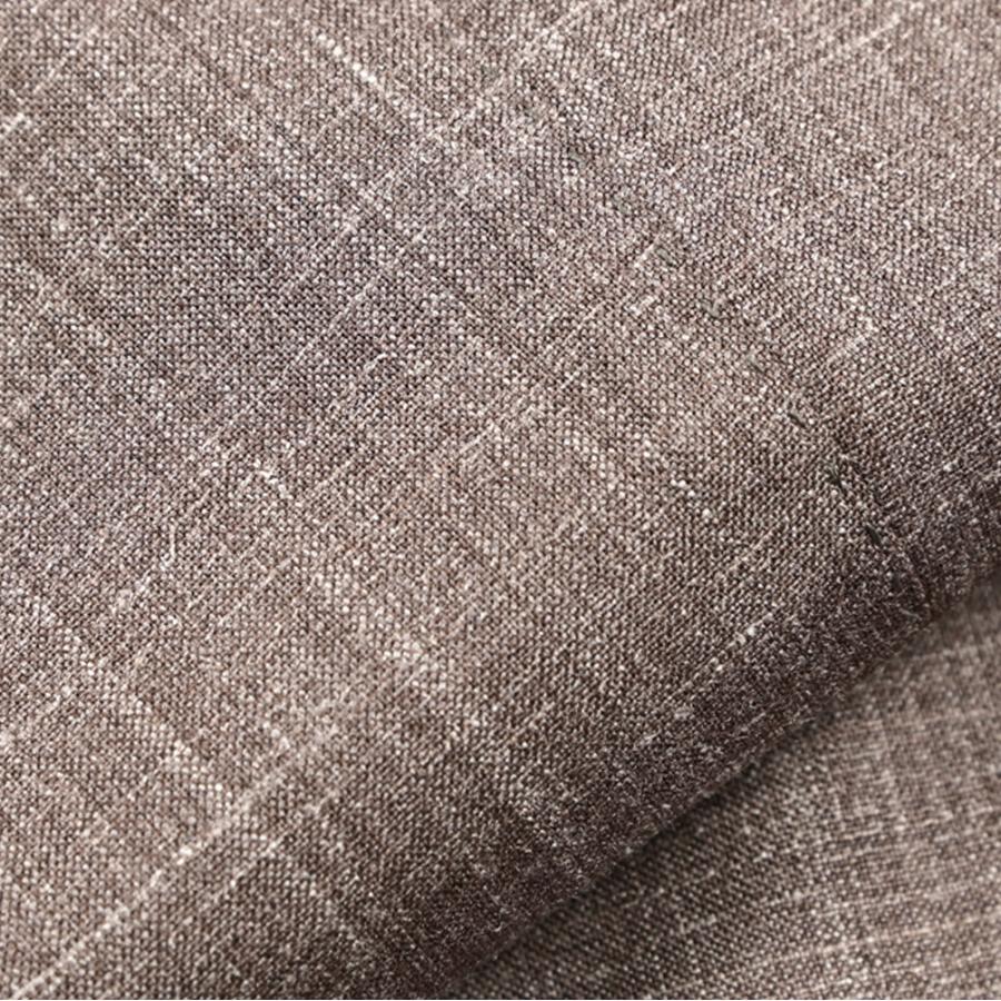 BARBA バルバ / JACKET JIMMY テーラードジャケット 段返り3Bシングル リネン ヴァージンウール ブラウン / セール対象 / 26SS新作の画像