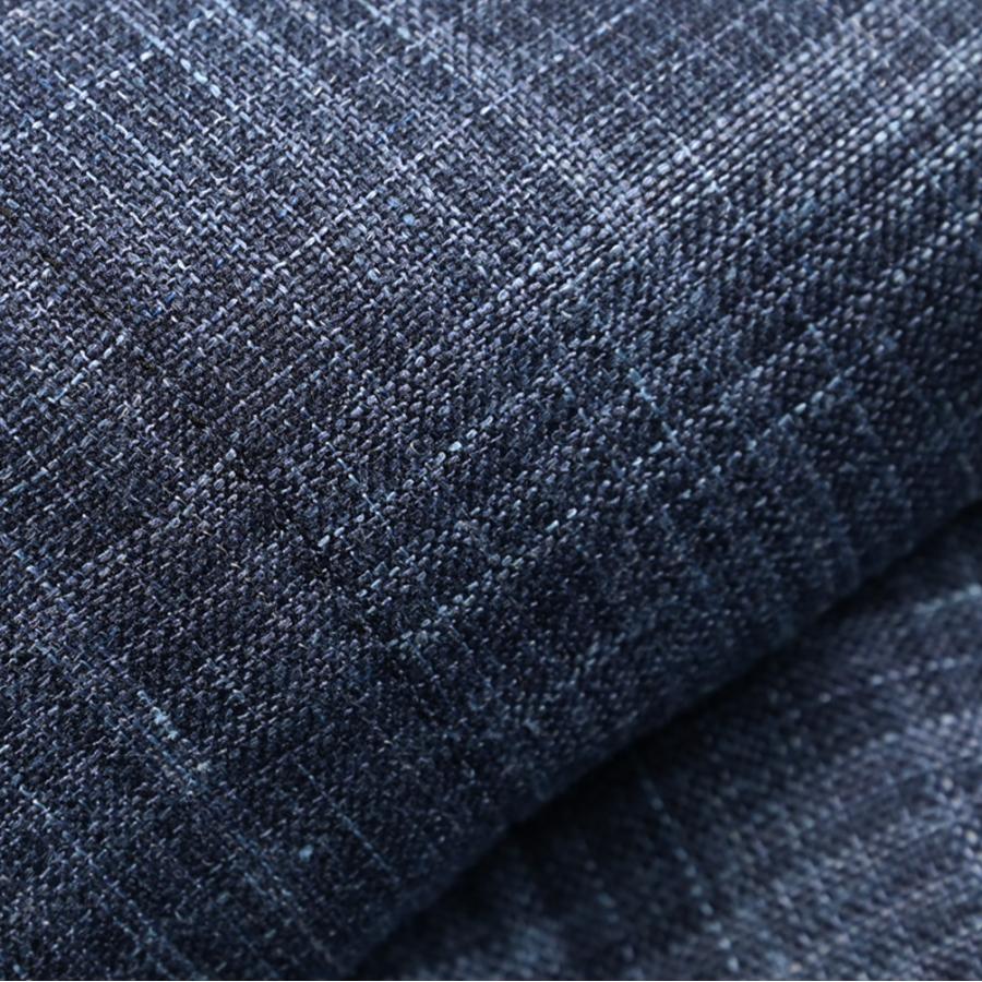 BARBA バルバ / JACKET DP テーラードジャケット 6Bダブル LORO PIANA SUMMERTIME ウール シルク リネン チェック ネイビー / セール対象 / 26SS新作の画像