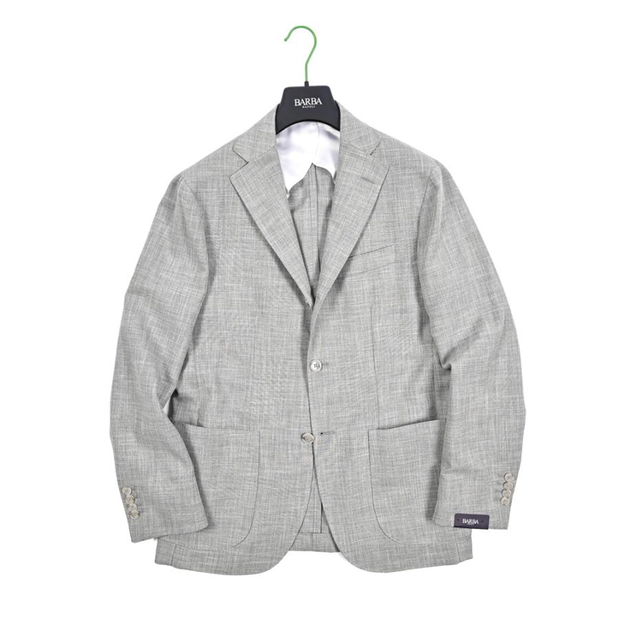 BARBA バルバ / JACKET JIMMY テーラードジャケット 段返り3Bシングル コットン ヴァージンウール グレー / セール対象 / 26SS新作の画像
