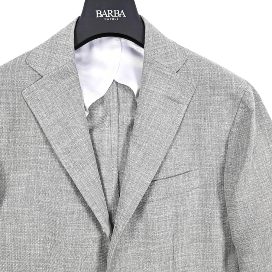BARBA バルバ / JACKET JIMMY テーラードジャケット 段返り3Bシングル コットン ヴァージンウール グレー / セール対象 / 26SS新作の画像