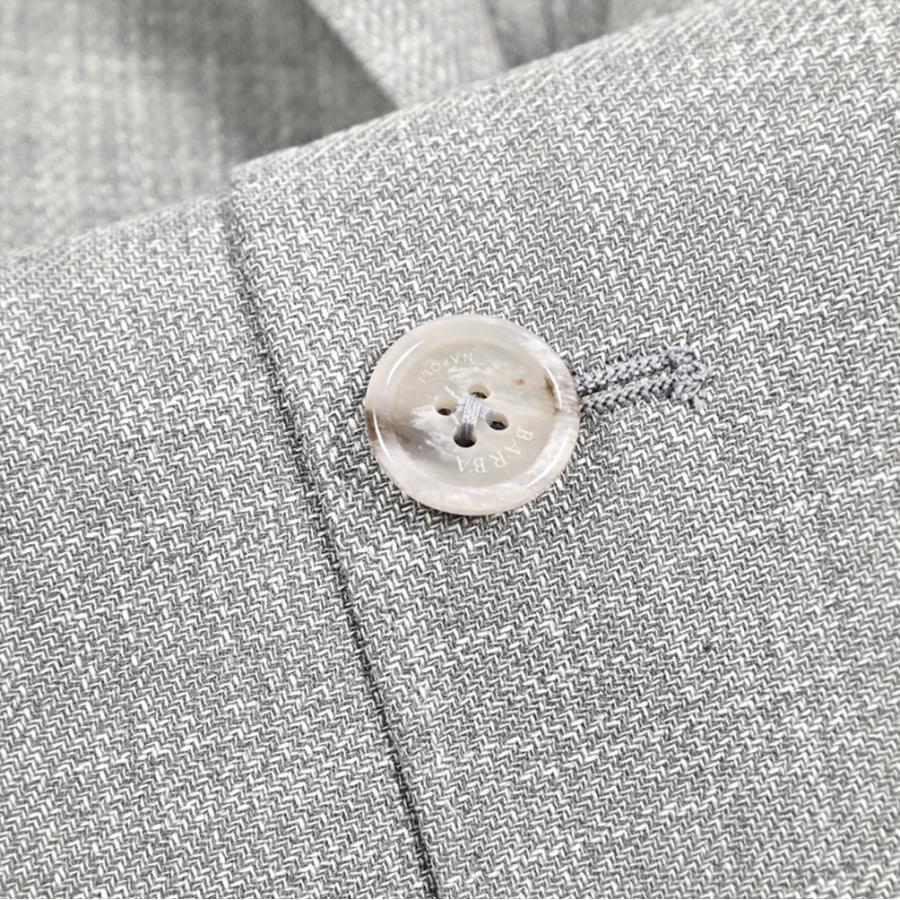 BARBA バルバ / JACKET JIMMY テーラードジャケット 段返り3Bシングル コットン ヴァージンウール グレー / セール対象 / 26SS新作の画像