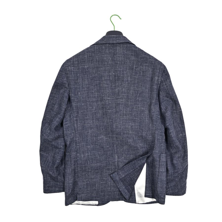 BARBA バルバ / JACKET JIMMY テーラードジャケット 段返り3Bシングル LORO PIANA ウール リネン シルク ネイビー / セール対象 / 26SS新作の画像