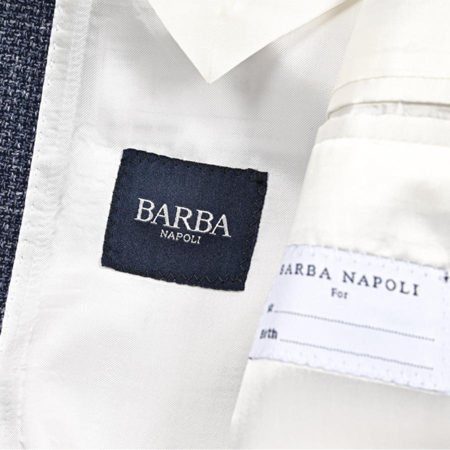BARBA バルバ / JACKET JIMMY テーラードジャケット 段返り3Bシングル LORO PIANA ウール リネン シルク ネイビー / セール対象 / 26SS新作の画像