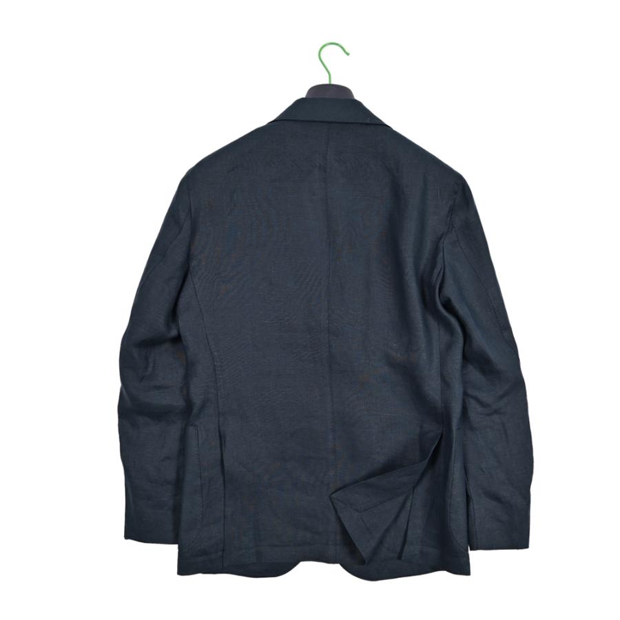 BARBA バルバ / JACKET JIMMY テーラードジャケット 段返り3Bシングル リネン100% ネイビー / セール対象 / 26SS新作の画像