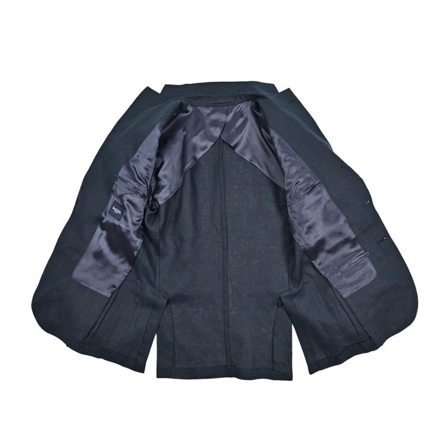 BARBA バルバ / JACKET JIMMY テーラードジャケット 段返り3Bシングル リネン100% ネイビー / セール対象 / 26SS新作の画像