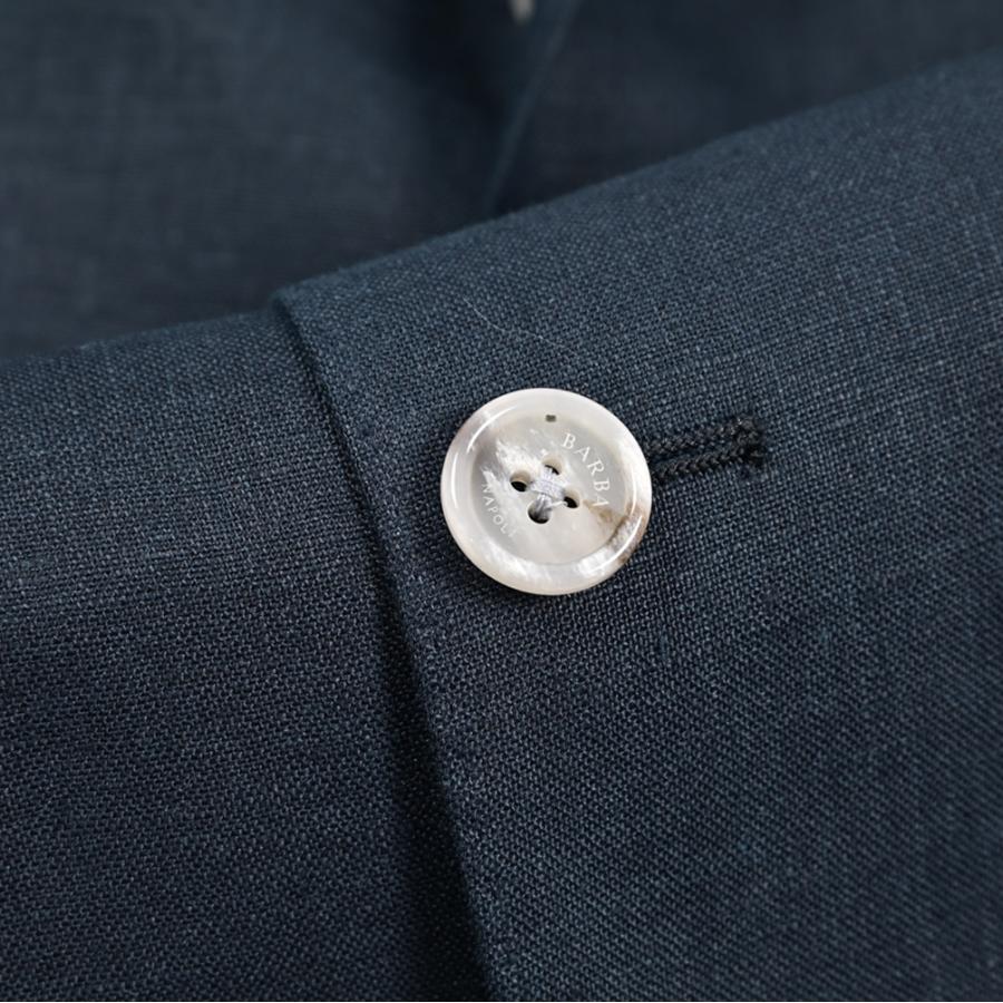 BARBA バルバ / JACKET JIMMY テーラードジャケット 段返り3Bシングル リネン100% ネイビー / セール対象 / 26SS新作の画像