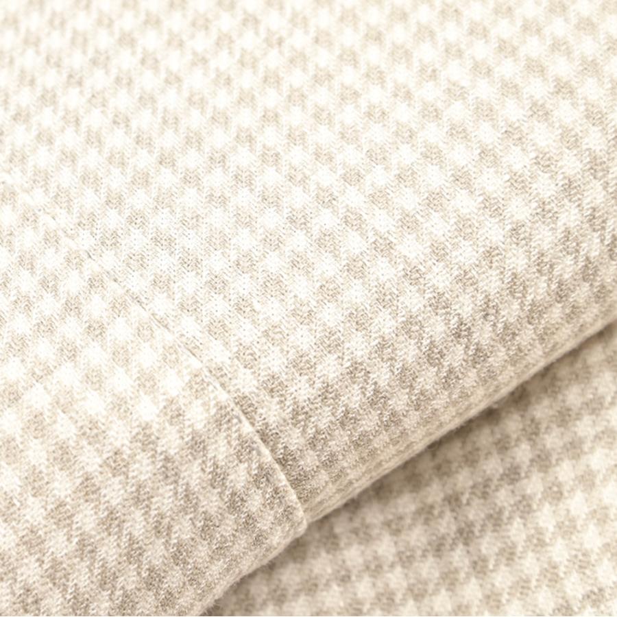 BARBA バルバ / JACKET JIMMY テーラードジャケット 段返り3Bシングル ヴァージンウール シルク リネン チェック ベージュ / セール対象 / 26SS新作の画像