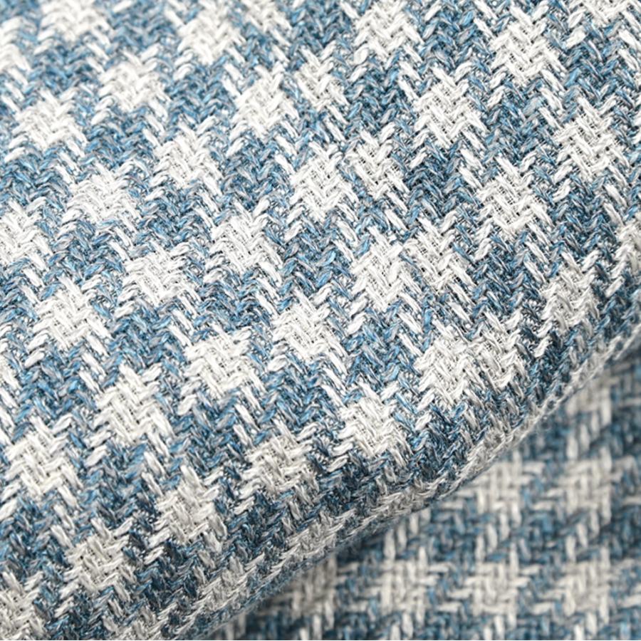 BARBA バルバ / JACKET JIM2 テーラードジャケット 2Bシングル ウール シルク リネン コットン チェック ライトブルー / セール対象 / 26SS新作の画像