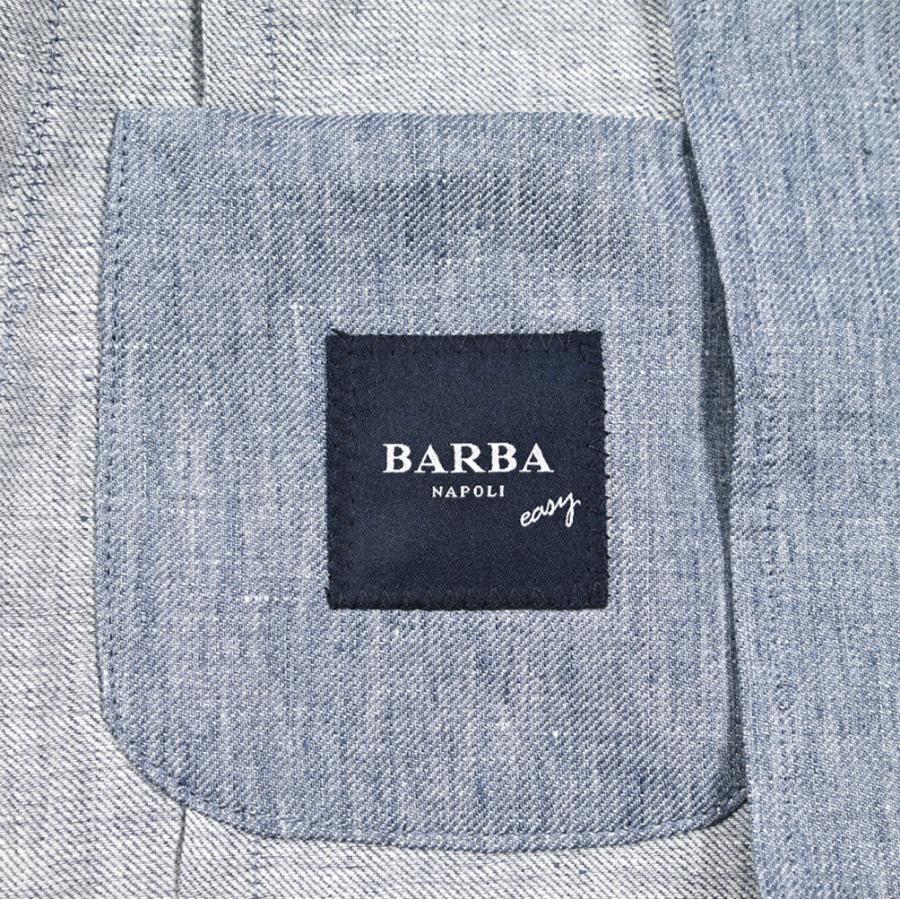 BARBA バルバ / EASY J MONO テーラードジャケット 2Bシングル リネン100% ライトブルー / セール対象 / 26SS新作の画像