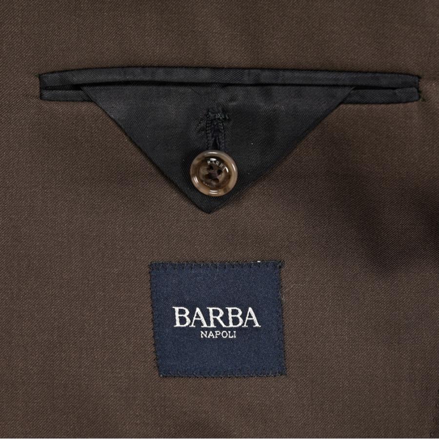 BARBA バルバ / MEN'S SUIT JIMMY テーラードスーツ 段返り3Bシングル ヴァージンウール100% ブラウン / セール対象 / 26SS新作の画像
