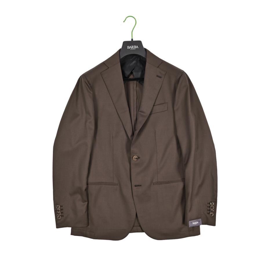 BARBA バルバ / MEN'S SUIT JIMMY テーラードスーツ 段返り3Bシングル ヴァージンウール100% ブラウン / セール対象 / 26SS新作の画像