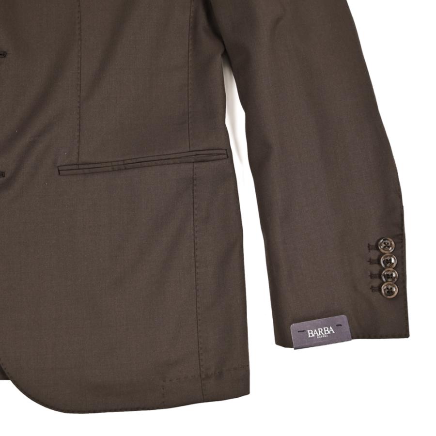 BARBA バルバ / MEN'S SUIT JIMMY テーラードスーツ 段返り3Bシングル ヴァージンウール100% ブラウン / セール対象 / 26SS新作の画像