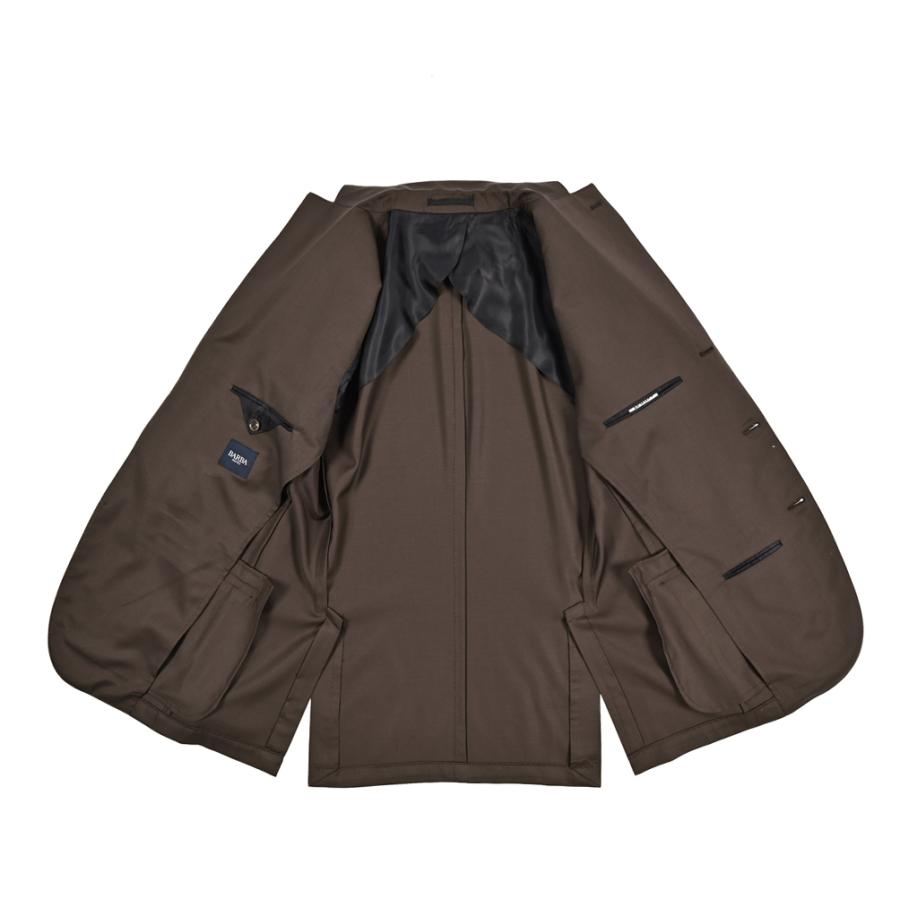 BARBA バルバ / MEN'S SUIT JIMMY テーラードスーツ 段返り3Bシングル ヴァージンウール100% ブラウン / セール対象 / 26SS新作の画像