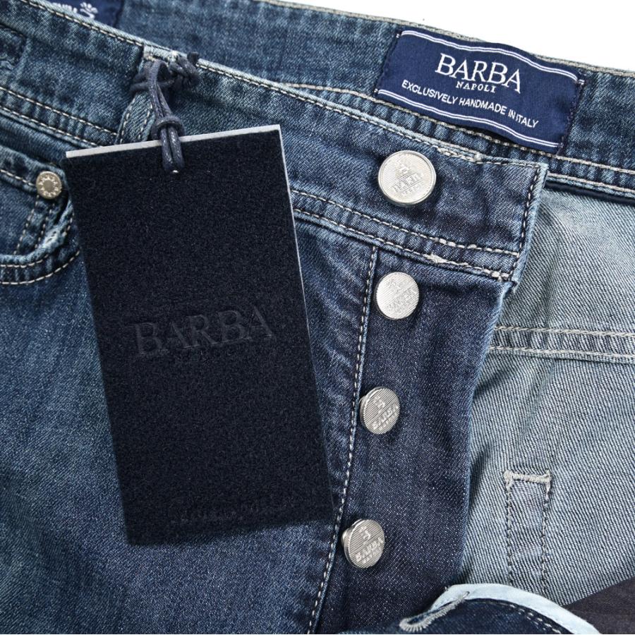 BARBA バルバ / FIVE デニムジーンズ 5ポケット パンツ コットン ストレッチ ブルーの画像