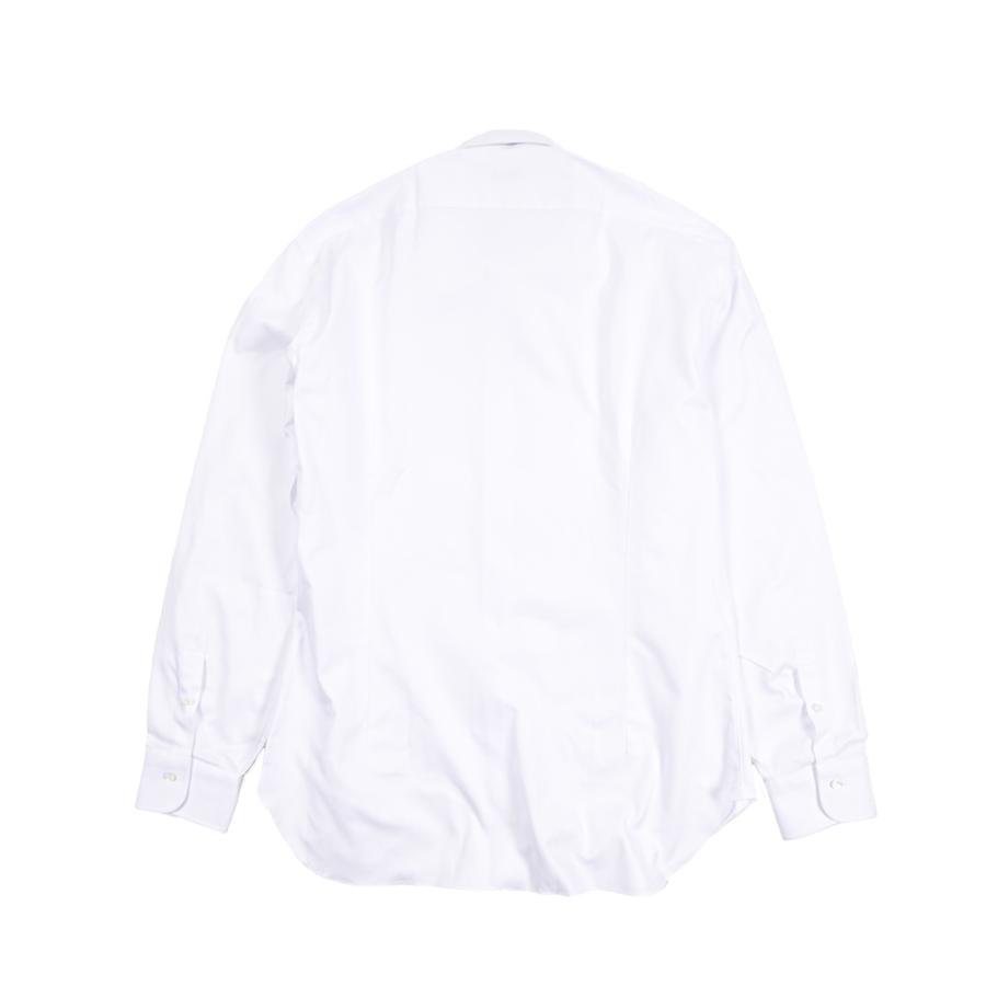BARBA バルバ / cucito a mamo 手縫い仕立て ドレスシャツ ワイシャツ ホリゾンタルカラー 長袖 コットン100% ホワイト / セール対象 | BARBA | 02
