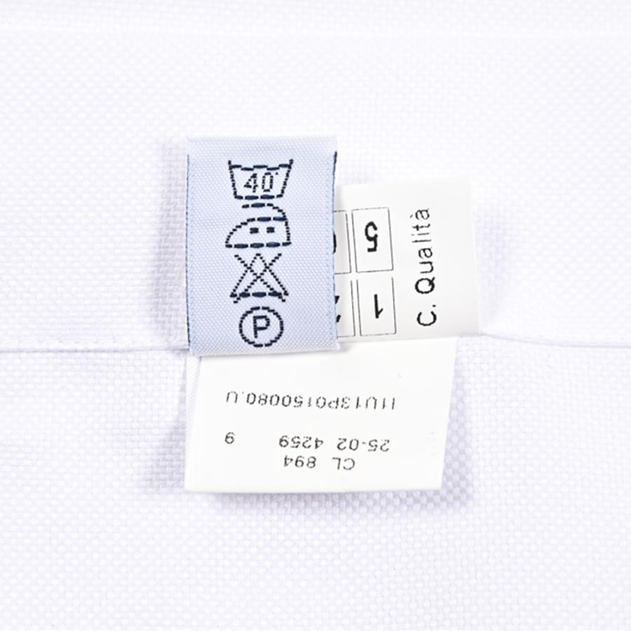 BARBA バルバ / cucito a mamo 手縫い仕立て ドレスシャツ ワイシャツ ホリゾンタルカラー 長袖 コットン100% ホワイト / セール対象 | BARBA | 08