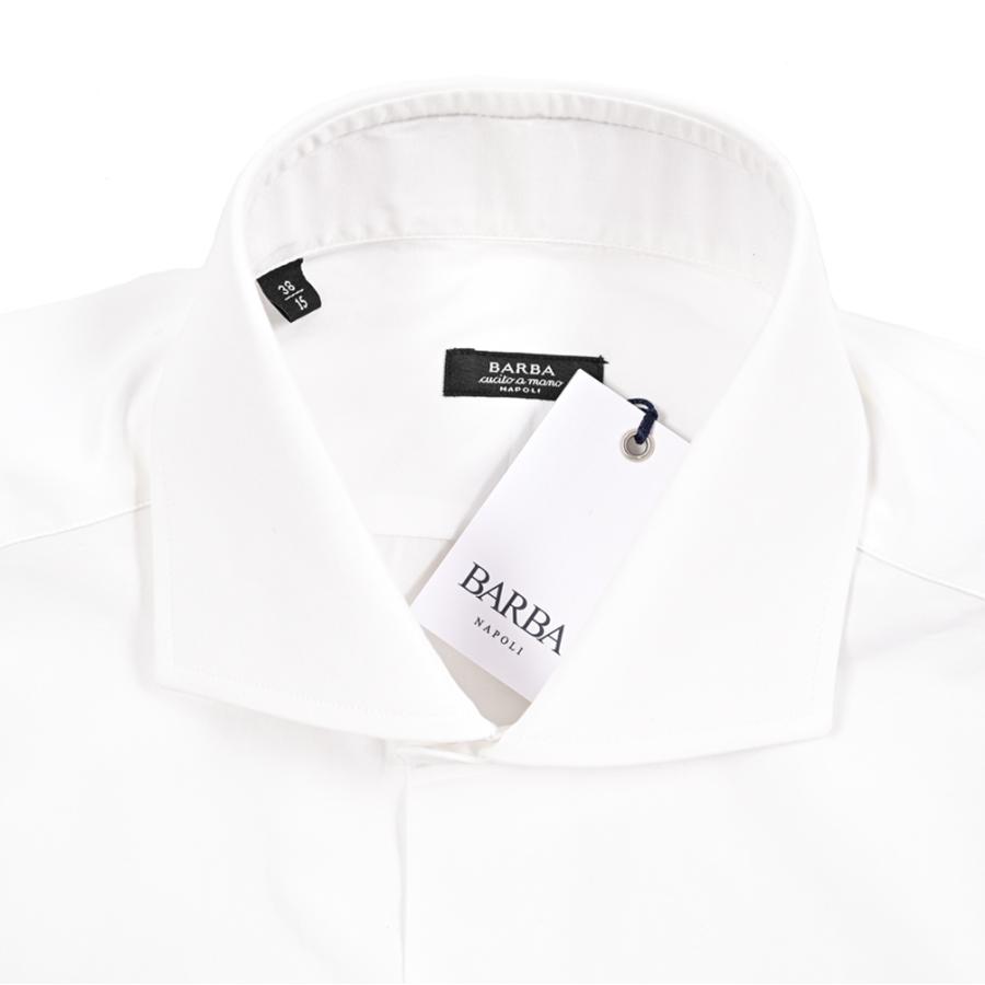 ホワイト イタリア製 ドレスシャツ 長袖シャツ BARBA 商品詳細ページ ドレスシャツ/セミワイドカラー BARBA/バルバ | トップス