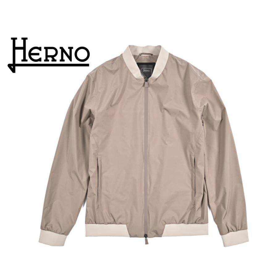 HERNO ヘルノ / FUNCTIONAL WARDROBE MA-1 ブルゾン ボンバージャケット ライトアウター PRO-METEO ポリエステル100% ベージュ / 26SS新作 / セールの画像