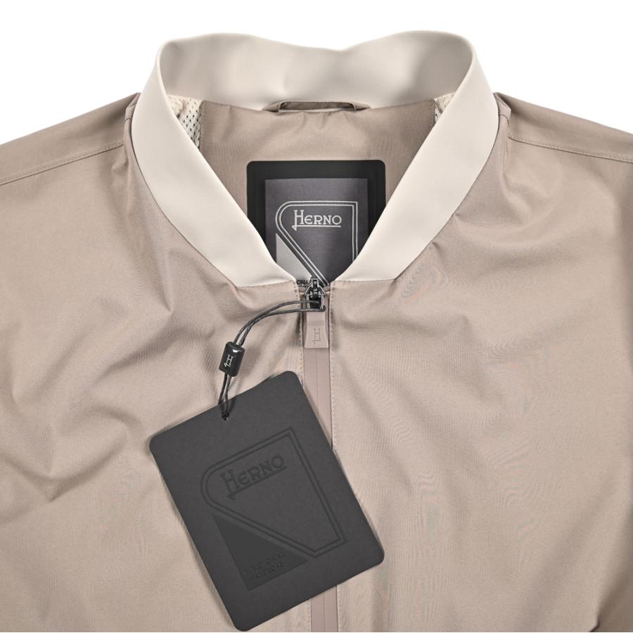 HERNO ヘルノ / FUNCTIONAL WARDROBE MA-1 ブルゾン ボンバージャケット ライトアウター PRO-METEO ポリエステル100% ベージュ / 26SS新作 / セールの画像