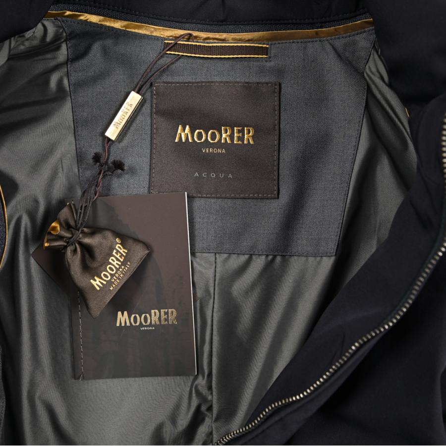 MOORER ムーレー / GIROLAMO-KN ACQUA RESISTANT 撥水透湿 ドライビングコート チェスターコート 3B ライトアウター ストレッチ ナイロン ネイビー / セールの画像