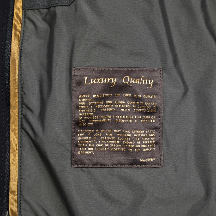 MOORER ムーレー / GIROLAMO-KN ACQUA RESISTANT 撥水透湿 ドライビングコート チェスターコート 3B ライトアウター ストレッチ ナイロン ネイビー / セールの画像