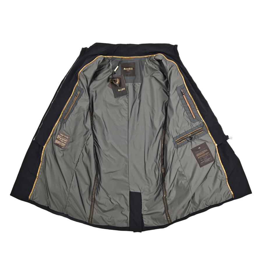 MOORER ムーレー / GIROLAMO-KN ACQUA RESISTANT 撥水透湿 ドライビングコート チェスターコート 3B ライトアウター ストレッチ ナイロン ネイビー / セールの画像