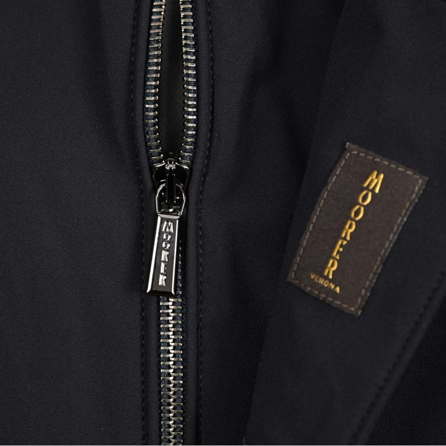 MOORER ムーレー / GIROLAMO-KN ACQUA RESISTANT 撥水透湿 ドライビングコート チェスターコート 3B ライトアウター ストレッチ ナイロン ネイビー / セールの画像