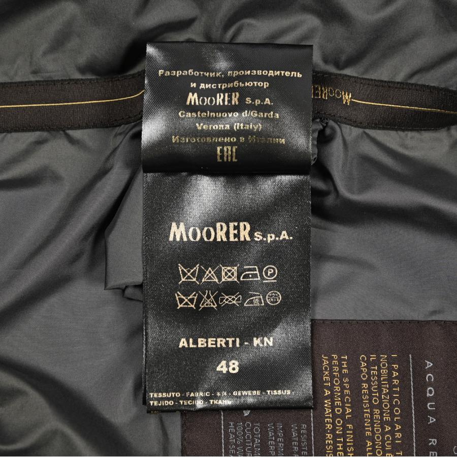 MOORER ムーレー / ALBERTI-KN ACQUA RESISTANT 撥水透湿 ボンバージャケットライトアウター ストレッチ ナイロン ブラック / セールの画像