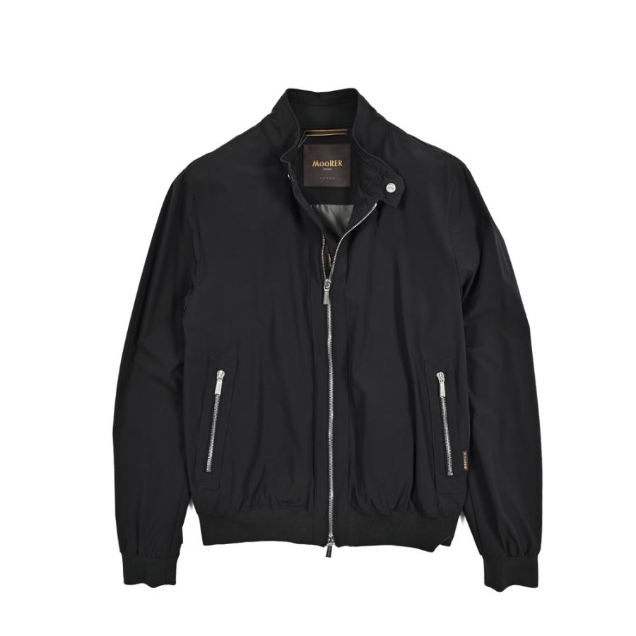 MOORER ムーレー / ALBERTI-KN ACQUA RESISTANT 撥水透湿 ボンバージャケットライトアウター ストレッチ ナイロン ブラック / セールの画像