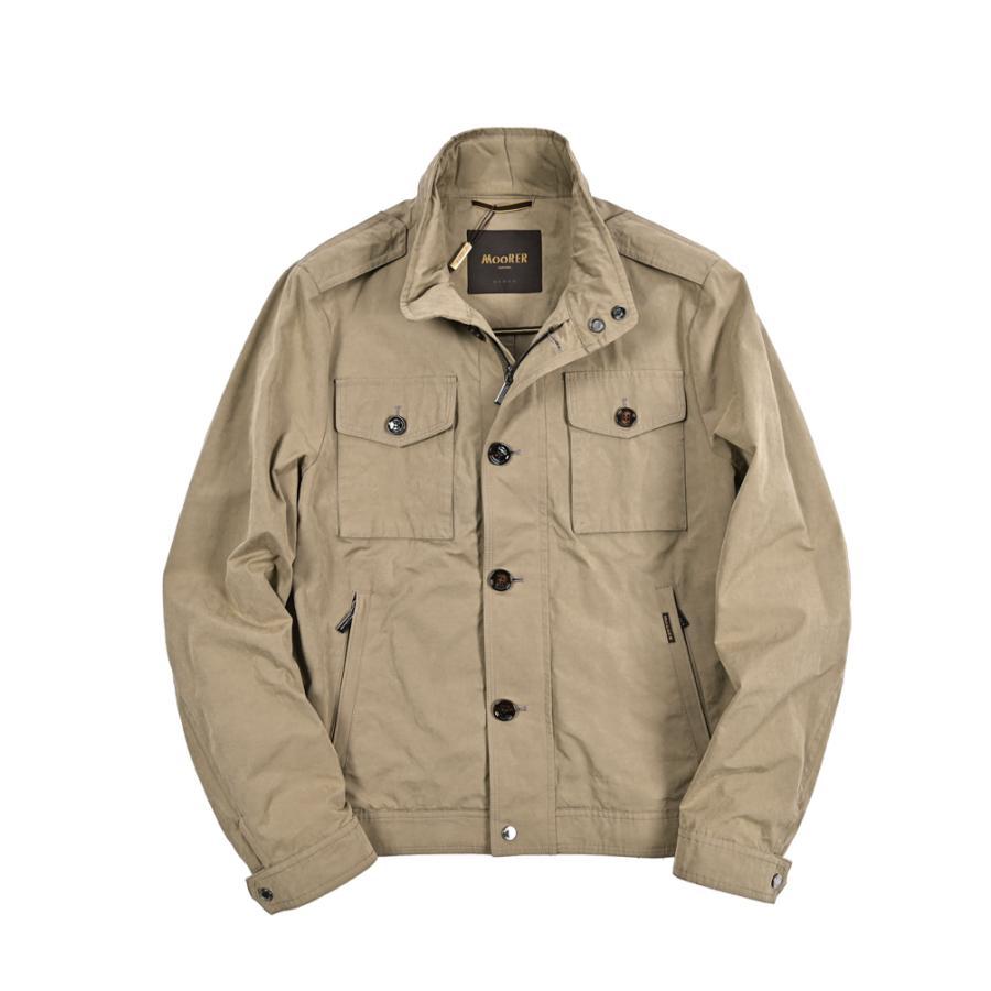 MOORER ムーレー / BARALDI-S1 ACQUA RESISTANT 撥水透湿 フィールドジャケット ライトアウター コットン ポリエステル ナイロン ベージュ / セールの画像
