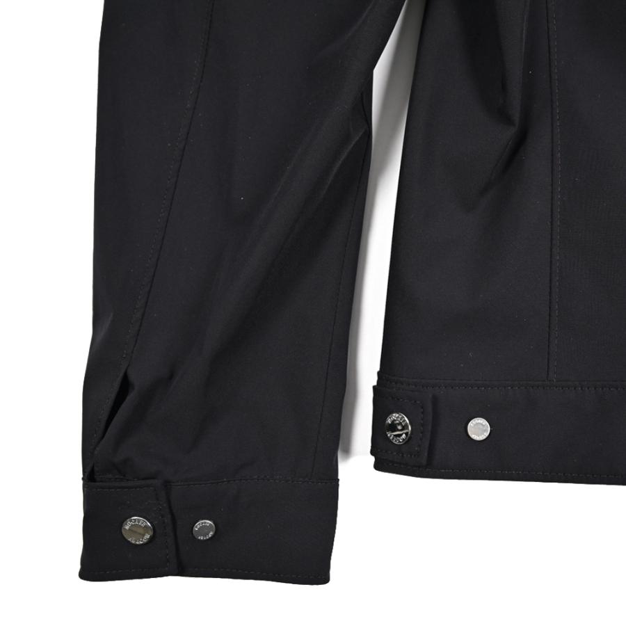 MOORER ムーレー / VANGI-KN ACQUA RESISTANT 撥水透湿 シングルライダースジャケット ライトアウター ストレッチ ナイロン ネイビー / セールの画像