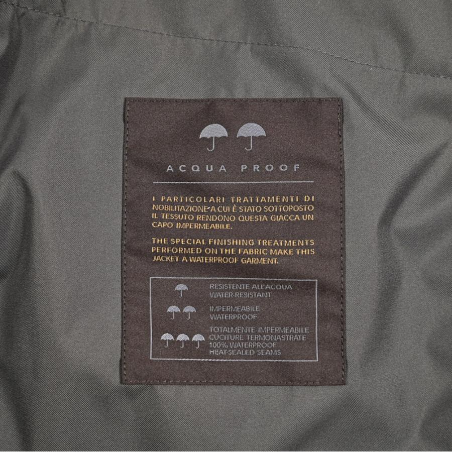MOORER ムーレー / PETRARCA-GF スタンドカラーコート フライフロント ライトアウター ACQUA PROOF 防水透湿 ポリエステル100% グレー / セールの画像
