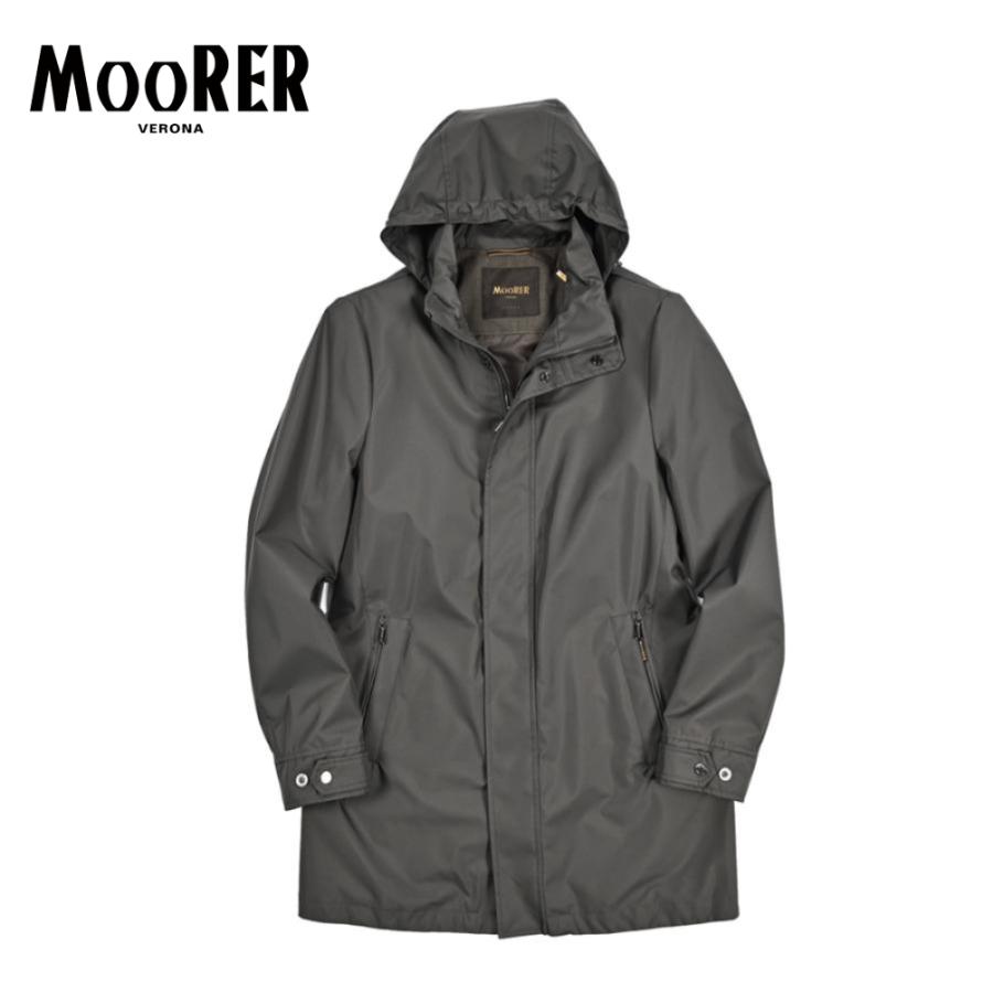 MOORER ムーレー / PETRARCA-GF スタンドカラーコート フライフロント ライトアウター ACQUA PROOF 防水透湿 ポリエステル100% グレー / セールの画像