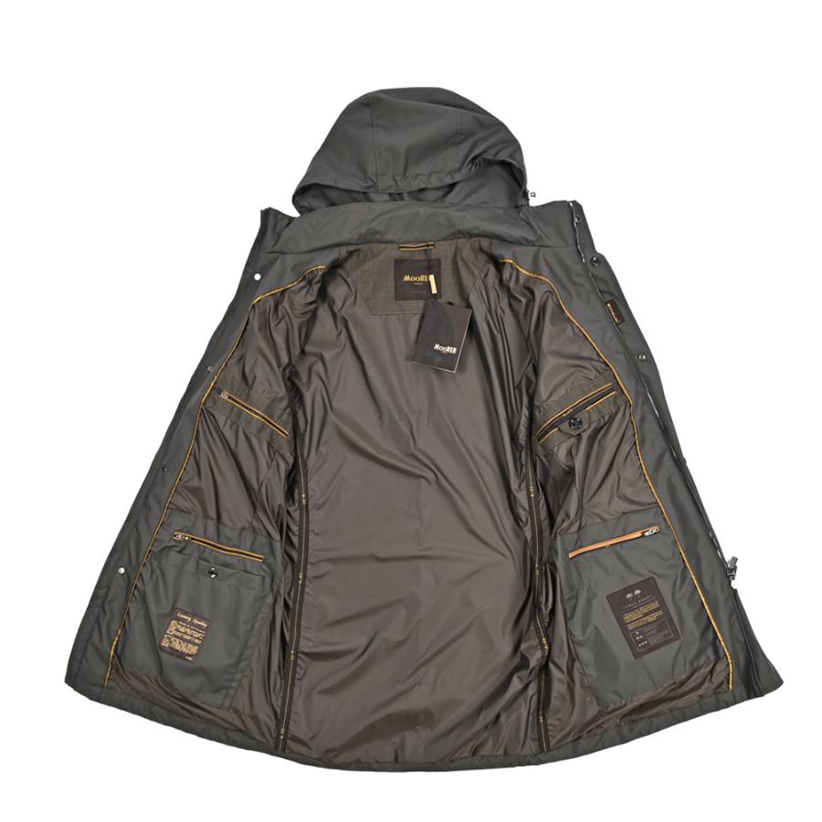 MOORER ムーレー / PETRARCA-GF スタンドカラーコート フライフロント ライトアウター ACQUA PROOF 防水透湿 ポリエステル100% グレー / セールの画像