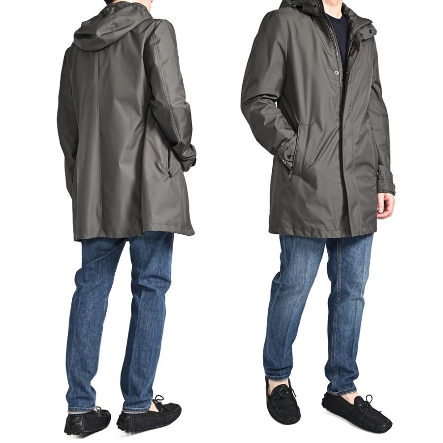 MOORER ムーレー / PETRARCA-GF スタンドカラーコート フライフロント ライトアウター ACQUA PROOF 防水透湿 ポリエステル100% グレー / セールの画像