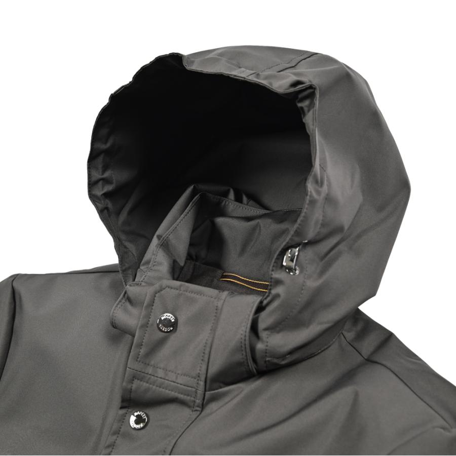 MOORER ムーレー / PETRARCA-GF スタンドカラーコート フライフロント ライトアウター ACQUA PROOF 防水透湿 ポリエステル100% グレー / セールの画像