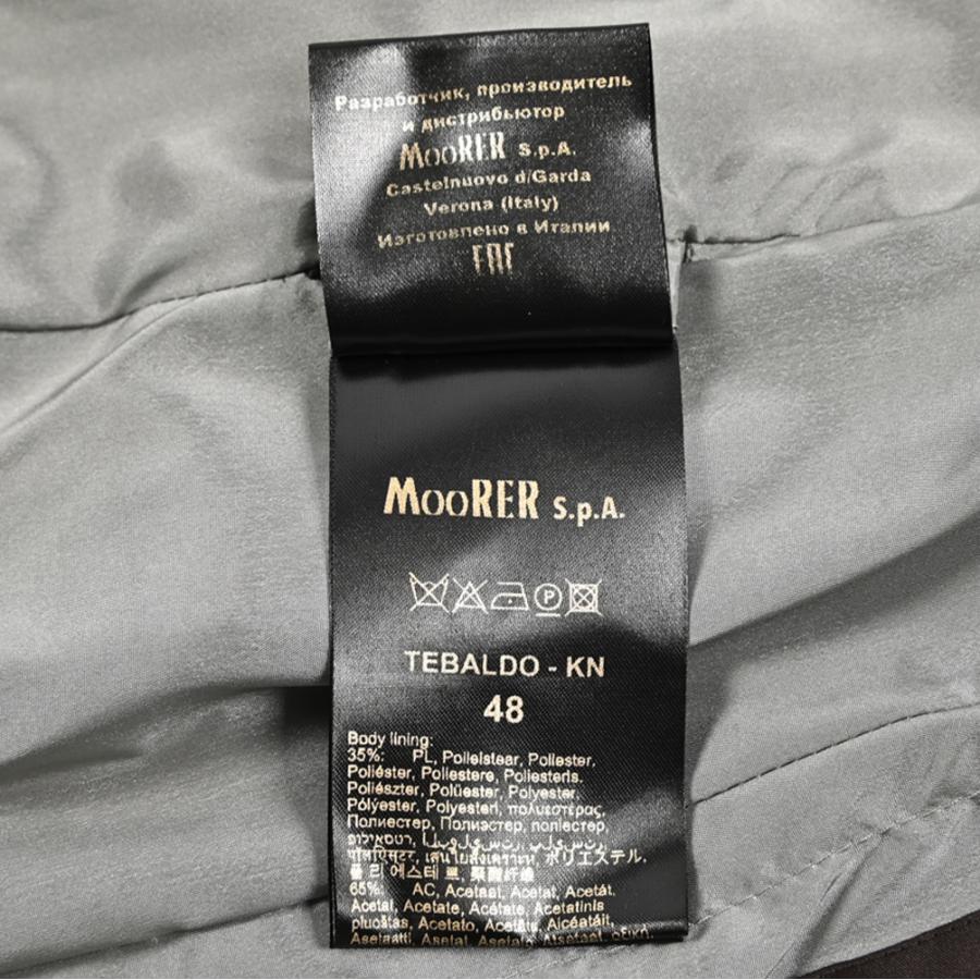MOORER ムーレー / TEBALDO-KN ジップアップブルゾン ナイロンジャケット 3B ライトアウター ACQUA RESISTANT 撥水透湿 ストレッチナイロン グレー / セールの画像
