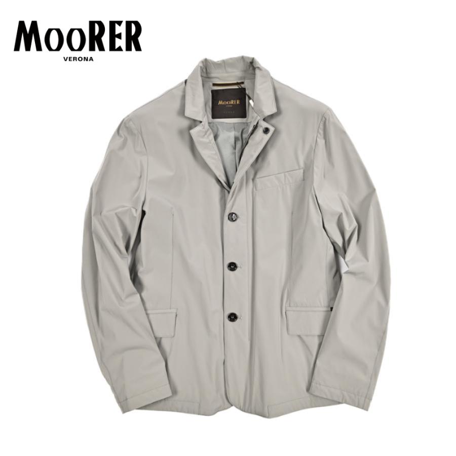 MOORER ムーレー / TEBALDO-KN ジップアップブルゾン ナイロンジャケット 3B ライトアウター ACQUA RESISTANT 撥水透湿 ストレッチナイロン グレー / セールの画像