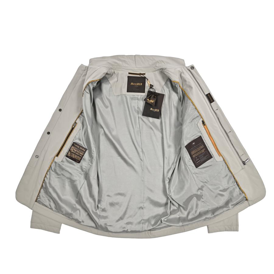 MOORER ムーレー / TEBALDO-KN ジップアップブルゾン ナイロンジャケット 3B ライトアウター ACQUA RESISTANT 撥水透湿 ストレッチナイロン グレー / セールの画像