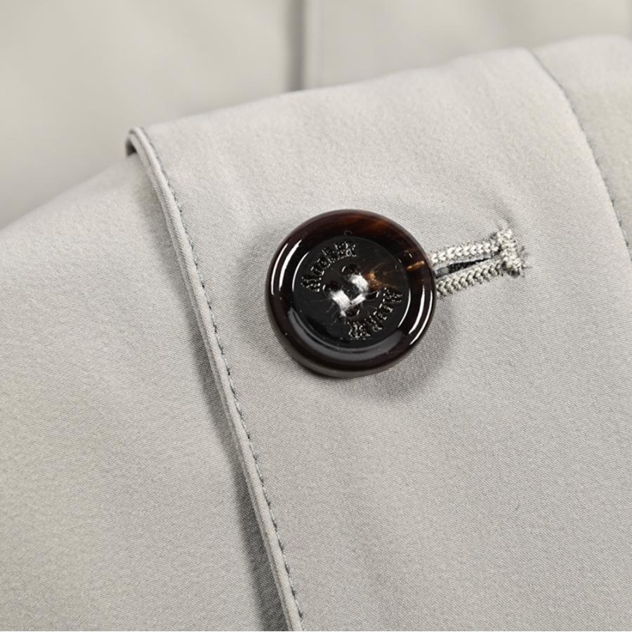 MOORER ムーレー / TEBALDO-KN ジップアップブルゾン ナイロンジャケット 3B ライトアウター ACQUA RESISTANT 撥水透湿 ストレッチナイロン グレー / セールの画像