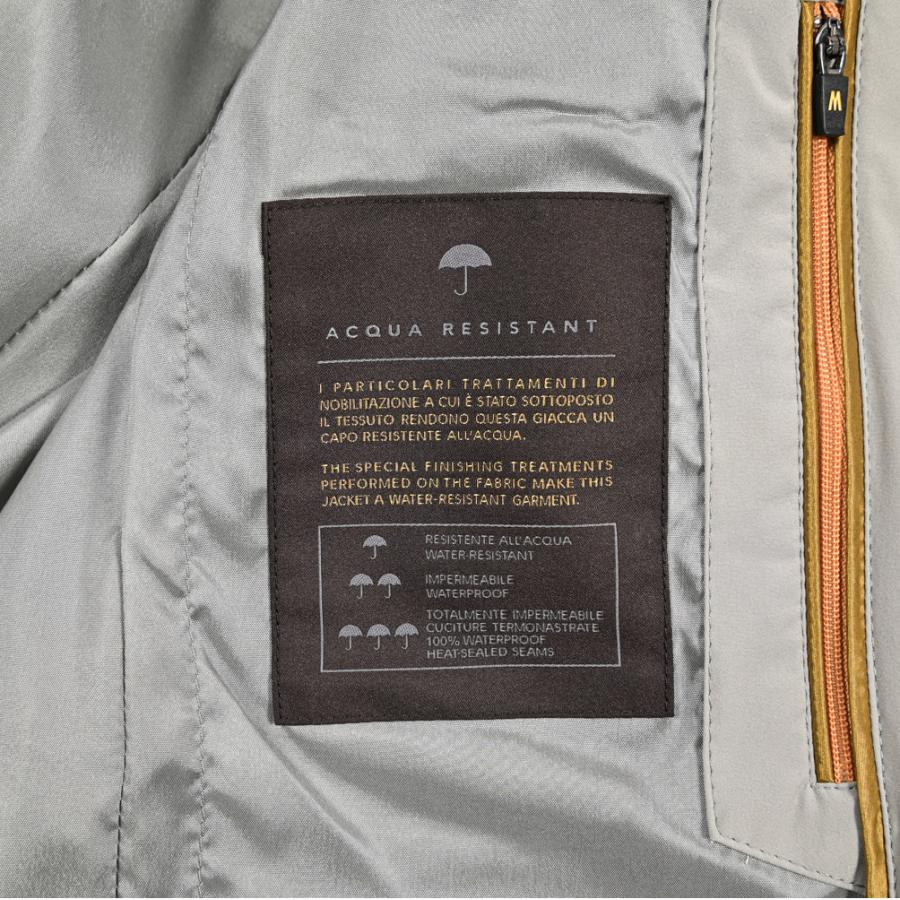 MOORER ムーレー / TEBALDO-KN ジップアップブルゾン ナイロンジャケット 3B ライトアウター ACQUA RESISTANT 撥水透湿 ストレッチナイロン グレー / セールの画像