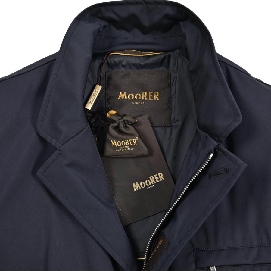 MOORER ムーレー / SD-VESPUCCI-TJ ライトジャケット ジップアップブルゾン ライトアウター ストレッチ ポリエステル ネイビー / セールの画像