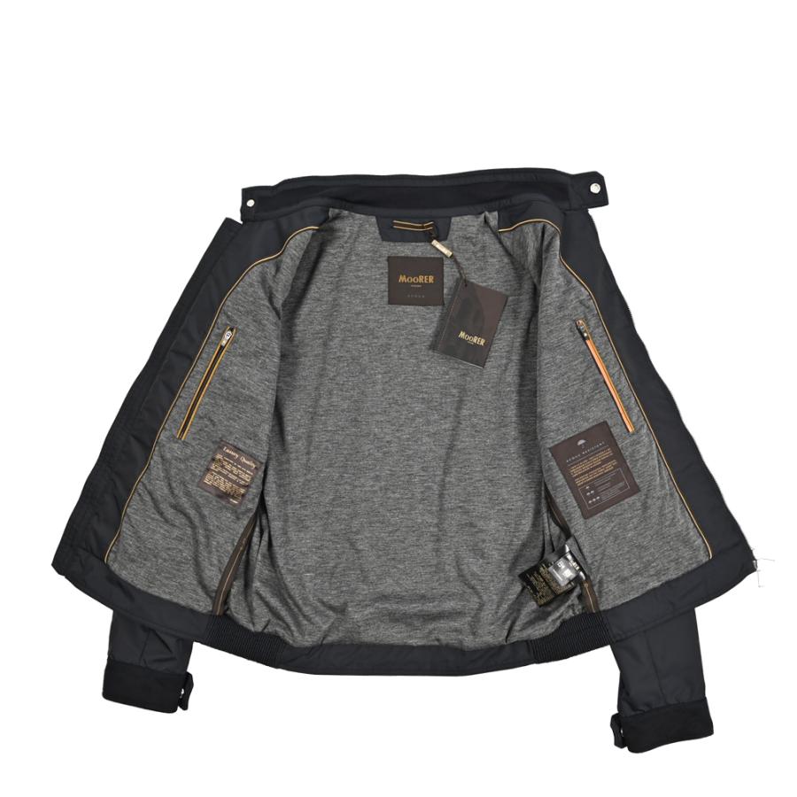 MOORER ムーレー / DORON-WK ジップアップジャケット スタンドカラー ライトアウター ACQUA RESISTANT 撥水透湿 ポリエステル100% ダークネイビー / セールの画像